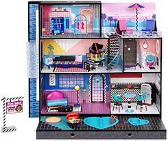 Lol surprise boys character doll with 7 surprises series 4. Amazon Com Lol Surprise Omg House Nueva Casa De Munecas De Madera Real Con Mas De 85 Sorpresas 3 Pisos 6 Habitaciones Incluyendo Ascensor Banera Piscina Patio Sala De Estar Cocina