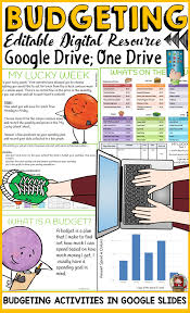 Budgeting Digital Distance Learning Activity Google Classroom Financial Literacy Elementary School Activities Financial Planning