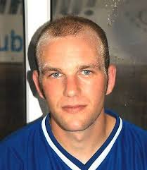 Chesterfield FC match worn autographed JAMIE BURT Blue Home Shirt 2001-02,  No 8