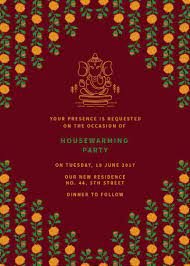 We will be so pleased to have you with on date of housewarming party as we introduce our new house to the loved ones. Indian Housewarming Invitations House Warming Invitations Online Invitation Card Indian Wedding Invitation Cards