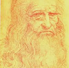 Comic cartoon pop art retro vector illustration drawing. Experten Streit Zeichnete Leonardo Da Vinci Dieses Selbstportrat Welt