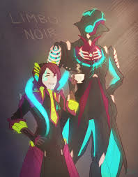 With The Koppra Outfit Out My Operator Can Match Her Style With Limbo Haha Edit Extra Helmless Hc Warframe Art Art Art Reference