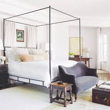Oly Studio Marco Hammered Bronze Leather Canopy Bed Queen Kathy Kuo Home Home Bedroom Inspirations Bedroom Design