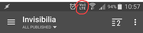 What Is This Vo Lte Notification Bar Icon Android Enthusiasts Stack Exchange