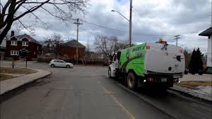 schwarze road sweeper in action spring cleaning under way in Ottawa
