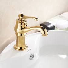 new gold finish bathroom sink faucet