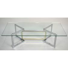 How to pick the right coffee table. Mid Century Modern French Brass And Chrome Glass Coffee Table Ca 1960 Musing Antiques Llc