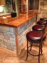30 Faux Brick And Rock Panel Ideas Pictures Home Bar Plans Bars For Home Diy Home Bar