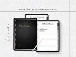 Digital To-do List for Goodnotes Digital Journal Digital Notebook By, Aja  Alia