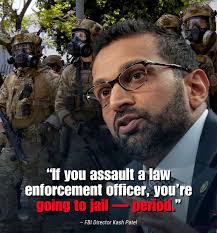BACKING THE BLUE: FBI Director Kash Patel sends a clear warning to Los  Angeles rioters who dare to attack law enforcement. (check in the first  comment👇)