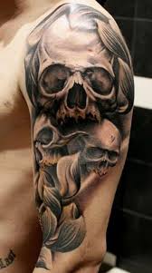100 Awesome Skull Tattoo Designs Cuded Skull Sleeve Tattoos Skull Tattoo Design Skull Sleeve