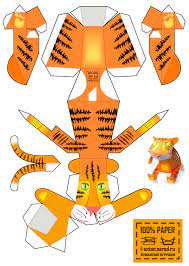 Maybe you would like to learn more about one of these? Tiger Paper Model Free Printable Paper Models By Anton Filonov