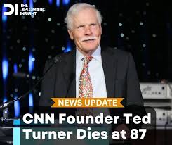 Ted Turner, the outspoken American media magnate who revolutionized global  journalism by founding CNN, has died at the age of 87, according to a  statement from Turner Enterprises. Turner, born Robert Edward