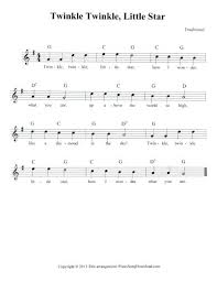 More images for chord piano twinkle twinkle little star » Twinkle Twinkle Little Star Lead Sheet Children Songs Lyrics Recorder Songs Lead Sheet
