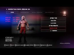 This is one of my fav jericho outfits, someday i'll make the vest too. Wwe 2k18 Chris Jericho 2000 Red Yellow Black Tights Attire Youtube