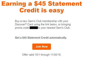 We do not offer cash rewards when shopping through instacart, but purchases made with a sam's club master card will accrue 1% cash back. Discover Buy Sam S Club Membership 45 And Get 45 Doctor Of Credit