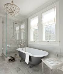 A clawfoot tub is a classic piece for the home that gives warmth and style to any bathroom, small or large. Charcoal Gray Clawfoot Tub Design Ideas