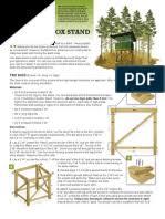 Shooting house plans deer hunting houses. Trophy Deer Stand Plans 4x6 Framing Construction Door
