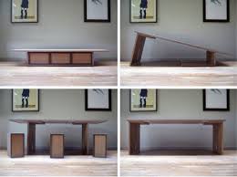 Tile table embedded with seats. Transforming Tables 16 Smart Space Saving Surface Designs Urbanist