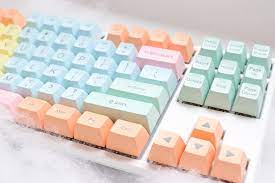 108 Key Abs Doubleshot Sa Keycap Set Cotton Candy Hardcap Ducky