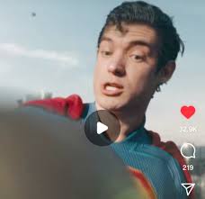 Superman's face looks fine in this picture