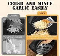 Amazon.com: Stainless Steel Garlic Press, New Garlic Press ...