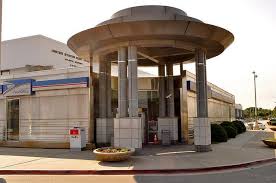 Post Office Fying Saucer Architecture Post Office Entrance