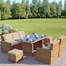 The roma 4 seater rattan sofa set with coffee table includes free outdoor cover. 7 Seater Outdoor Furniture Off 74
