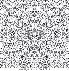 570x770 adult coloring book color me aloha hawaiian adult coloring. Uncolored Symmetric Vector Photo Free Trial Bigstock