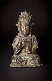 古铜鎏金无量佛创作年代明末尺寸重 6 427kg 高 32cm 底宽 21cm 估价5 000 5 500 sgd 作品分类佛教文物其它作品描述ming bronze bodhisattva 拍卖公司新加坡臻冠国际拍卖公司拍卖会