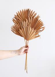 Rustic Orange Sun Palm Leaves Dried Sun Palms Afloral Com Dried Flowers Palm Leaves Flower Arrangements