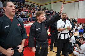Grand Master Chucknorris At The Kickstartkids Spring Qualifier Tournament Martial Arts The Grandmaster Karate