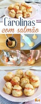 Carolinas Choux Com Salmao Massacarolina Carolina Choux Massachoux Receita Recipe Entrada Comida Food Salmao P Receitas Comida E Bebida Aperitivos