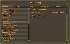 1 details 2 introduction 3 walkthrough 3.1 enchanting the mirrors 4 blood diamond 5 ice diamond 6 smoke diamond 7 shadow diamond 7.1 method one 7.2 method two (not recommended) 7.3 method three (not. Bea5osrs On Twitter Chaos Elemental Pet Obtained On A Level 3 Combat Skiller World Record It Took 407kc To Obtain And The Collection Log Is Completed Huuge Shout To
