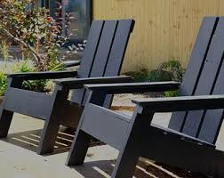 Adirondack Chair Modern Style Made From Poly Lumber In 2020 Modern Adirondack Chair Modern Adirondack Adirondack Chair