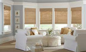 The blind pro has been professionally installing window coverings, shades, blinds and awnings since 2000. Classic Roman Natural Shades Traditional Living Room Burlington By Gordon S Window Decor Houzz