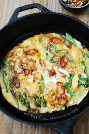 Haemul Pajeon Seafood Scallion Pancake Recipe Recipes Food Shellfish Recipes