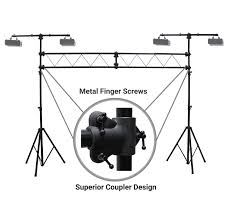 Harmony Audio Ha Trusskit Pro Dj 10ft Lighting Truss Package Tripod Light Stands Walmart Com Walmart Com