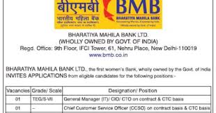 Başlangıçta bankanın sekiz kadından oluşan bir yönetim kurulu vardı. Bhartiya Mahila Bank Limited Bmb Recruitment 2016 05 Officer Manager Posts Tamilanguide Official Website