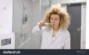Young Hairy Woman Standing Front Bathroom Stock Photo 1624148116 |  Shutterstock