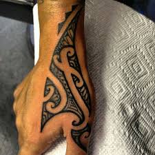Maori Polonaysian Tattoo Hand Tattoos For Guys Tribal Hand Tattoos Wrist Tattoos For Guys