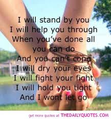Stand By My Side Quotes Quotesgram