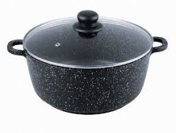 24cm High Quality Non Stick Marble Stockpot By Jld International 24 00 3 5 Qt Oven Proof Up To 230 C Dishwasher Safe Fan Palm Kitchen Cookware Stock Pot