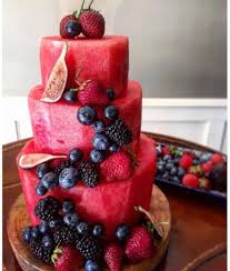 20 Tendances Food Pour Un Mariage De L Ete Gateau A La Pasteque Gateau Aux Fruits Gateau D Anniversaire Aux Fruits