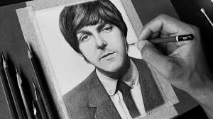 The Beatles Pencil Drawings by Chris Burns