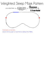 Watch the diy sleeping mask video first and then follow the written step by step instructions below. Sleep Mask Pattern Template Printable Pdf Download