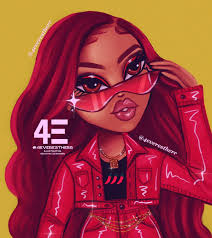 Bratz red glittery sparkly wallpaper good for profile picture all social media feed filler bratz with pearls blond hair red latex hat and crop top with cute red saying i thought i liked you more than i would cute for a wallpaper good for social media filler very pretty cute bratz brats doll baddie gangsta… 56 Red Bratz Doll Ideas Bratz Doll Black Bratz Doll Brat Doll
