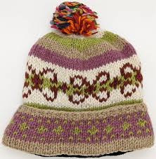 Pure Wool Nepal Hand Knitted Sprinkles On Top Hat Hand Knitting Handmade Wool Hat Wool Hat Knit