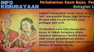 Kebanyakan masyarakat bajau tinggal di daerah samporna dan kota belud. Info Kebudayaan Perkahwinan Kaum Bajau 01 Youtube