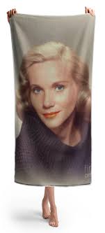 Eva Marie Saint, Movie Star Beach Towel by Esoterica Art Agency